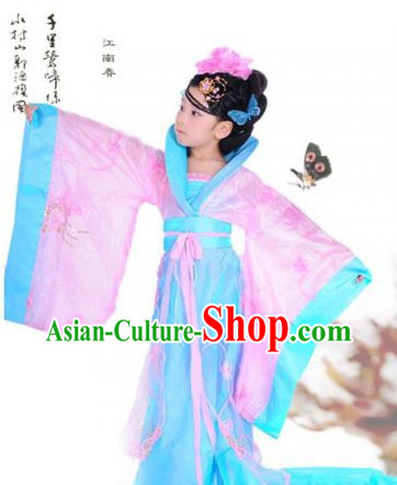 Ancient Chinese Tang Dynasty Princess Clothing for Girls