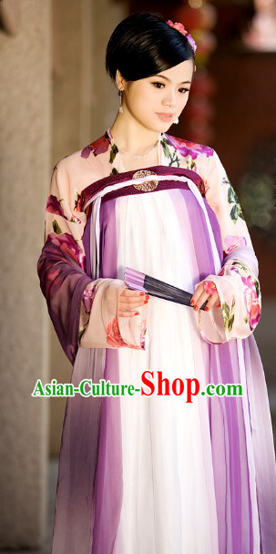 Chinese Classical Tang Dynasty Princess Outfit Complete Set