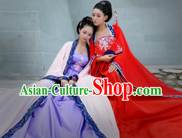 Ancient Chinese Hanfu Clothes for Sisters