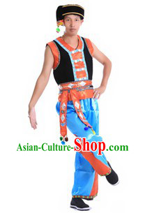 Traditional Chinese Minority Costume and Accessories for Men