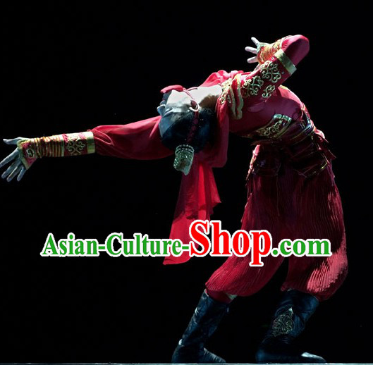 Traditional Chinese Classical Guard Dance Costumes for Men