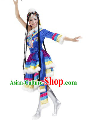 Traditional Tibetan Clothing and Headwear for Women