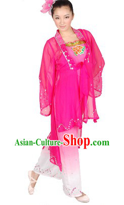 Chinese Classical Dance Costumes and Headwear for Women