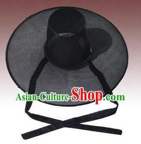 Black Ancient Korean Ceremonial Hat for Men