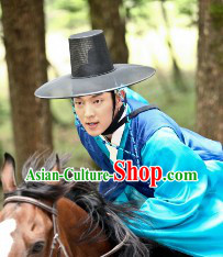 Ancient Korean Ceremonial Black Hat for Men