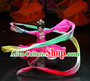 Ancient Chinese Tang Dynasty Empress Ribbon Dance Costumes for Women