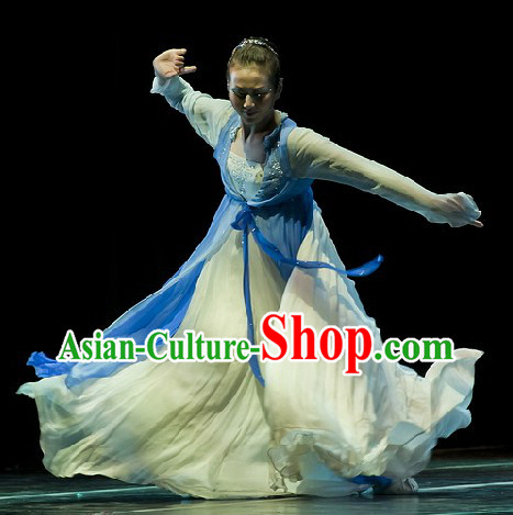 Chinese Classical Dance Costumes Complete Set for Women