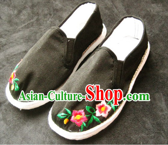 Old China Time All Handmade Chinese Thick Sole Cotton Shoes