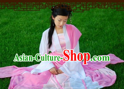 Ancient Chinese Hanfu Clothing Complete Set for Women