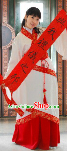 Traditional Ancient Chinese Guzhuang Quju Clothes for Women