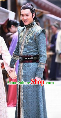 Ancient Chinese King of Lanling Costumes Complete Set for Men