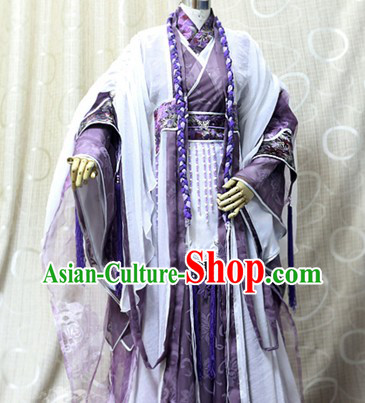 Ancient Chinese Prince Cosplay Costumes Complete Set for Men