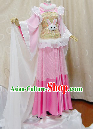 Ancient Chinese Rabbit Princess Cosplay Outfits Complete Set