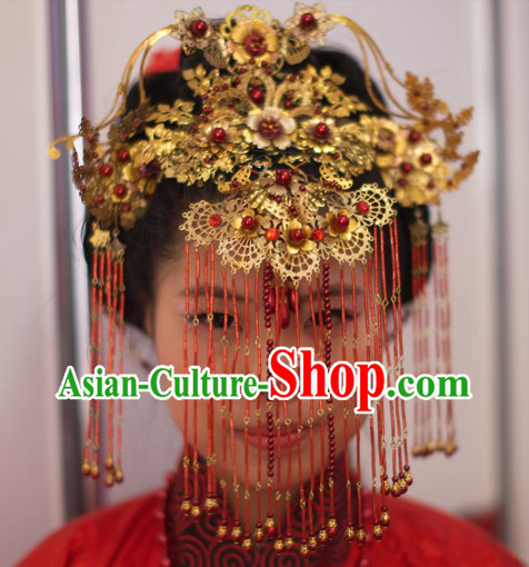 Ancient Chinese Marriage Rituals Imperial Palace Princess Phoenix Wedding Headwear