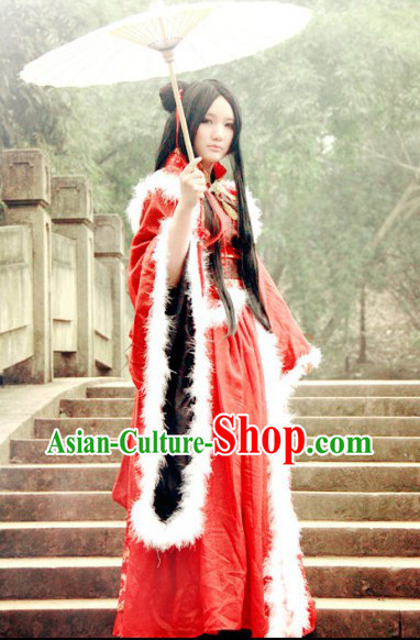 Traditional Chinese Wedding Dress Winter Version Complete Set