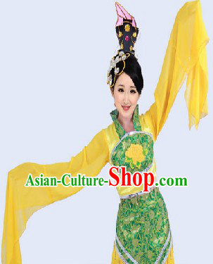 Long Sleeves Chinese Ancient Dance Costumes for Women