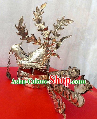 Traditional Chinese Miao Silver Phoenix Headwear