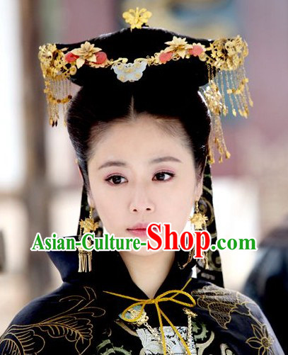 Ancient Chinese Empress Hair Accessories and Wig