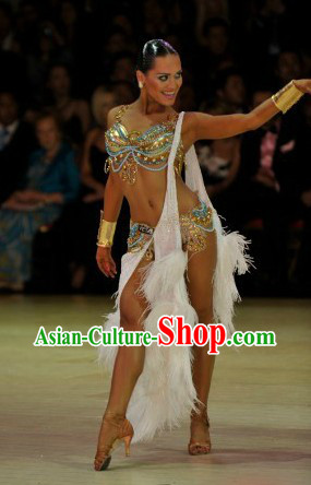 Custom-made Professional Latin Dancing Costumes for Women