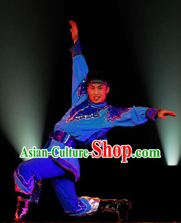 Professional Mongolian Dancing Costumes Competition Outfit for Men