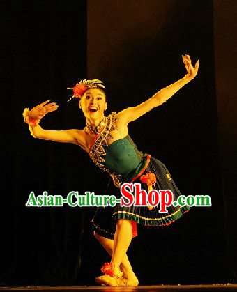 Custom-made Miao Minority Competition Dance Costumes for Women