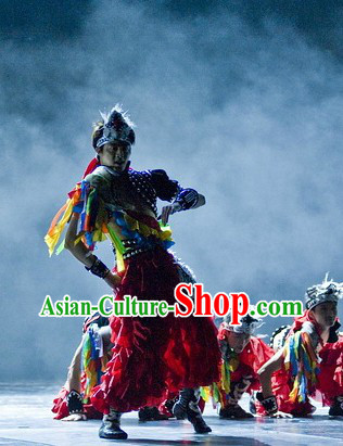 Ethnic Minority Group Dance Costumes for Competition