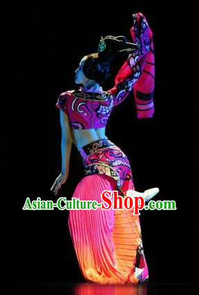 Traditional Chinese Solo Dance Costume for Women