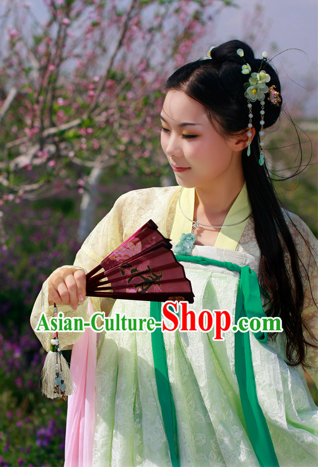 Tang Dynasty Princess Ruqun Clothing and Cape Complete Set