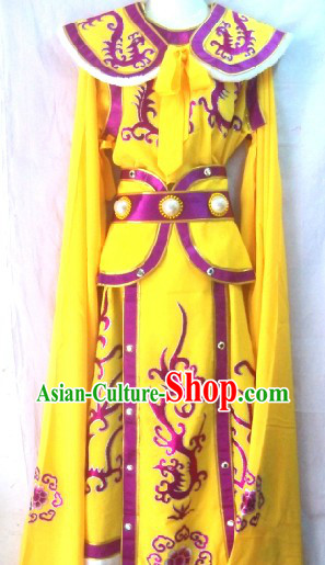 Traditional Chinese Opera Prince Armor Stage Performance Costumes for Men