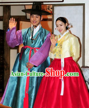 Ancient Korean Imperial Palace Official Hat Clothing Two Complete Sets