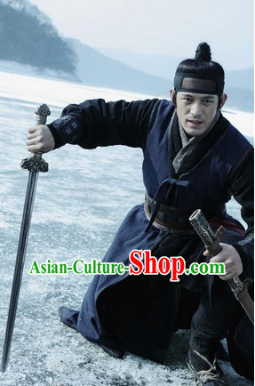 Ancient Korean Warrior Costumes Complete Set for Men