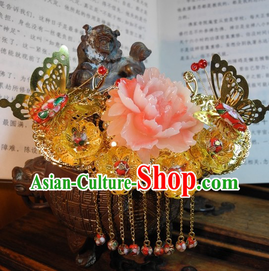 Traditional Chinese Hair Accessories for Weddings and Formal Occasions