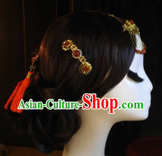 Traditional Chinese Hair Accessories for Weddings and Formal Occasions