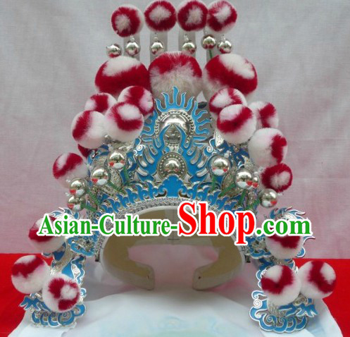 Traditional Chinese Opera Marshal Hat