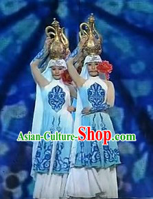 Chinese Ethnic Dance Costumes Complete Set for Women