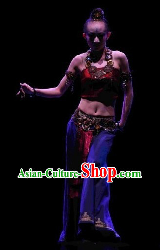 Chinese Dai Minority Ethnic Costumes Complete Set