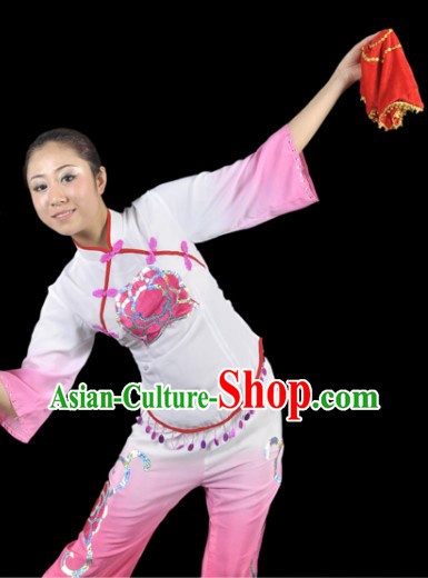 Fan Dance Costume and Headdress Complete Set for Women