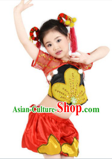 Asian Festival Celebration Dancing Costumes for Kids