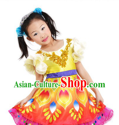 Asian Festival Celebration Dance Costumes for Children