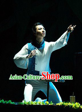 Professional Mandarin Instrument Player Outfit for Men