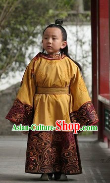 Ancient Chinese Ming Dynasty Prince Costumes and Wig Complete Set