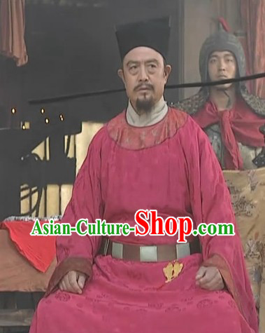 Ancient Chinese Song Dynasty Government Official Costume and Hat for Men