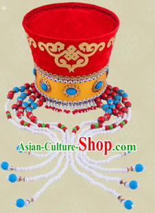 Ancient Chinese Mongolian Princess Hat for Girls