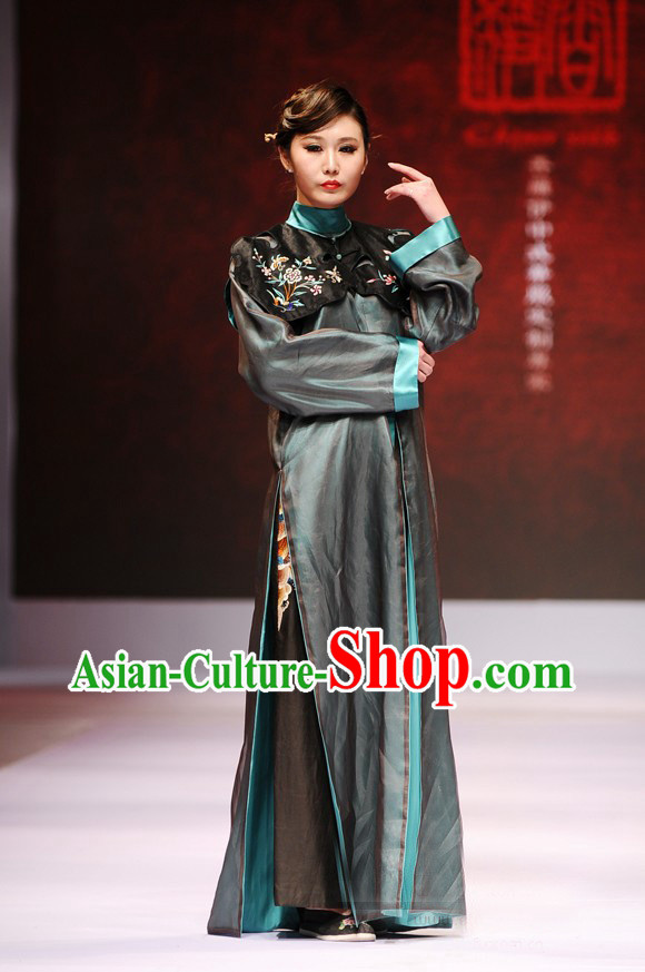 Chinese Nobel Costumes Blue