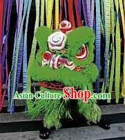 Green Ceremony and Opening Celebration Lion Dance Costumes Complete Set