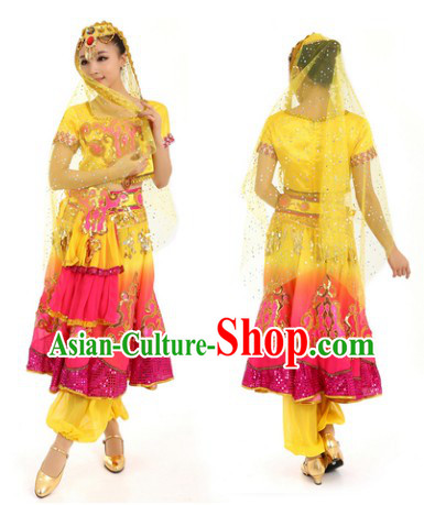 Indian Classical Dance Costumes and Headdress for Women