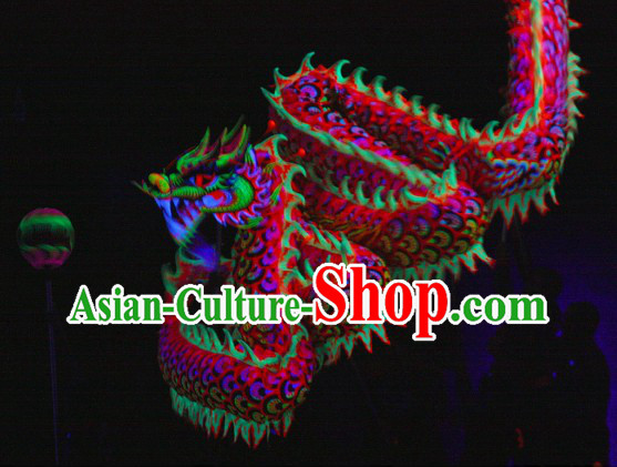 Festival Celebration Fluorescent Dragon Dancing Costumes Complete Set