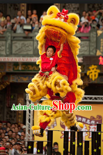 Teenagers Size Competition and Celebration Hoksan Lion Dance Costumes Complete Set