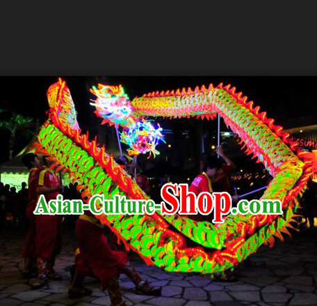 Professional Competition and Performance Luminous Dragon Dance Head and Costumes Complete Set