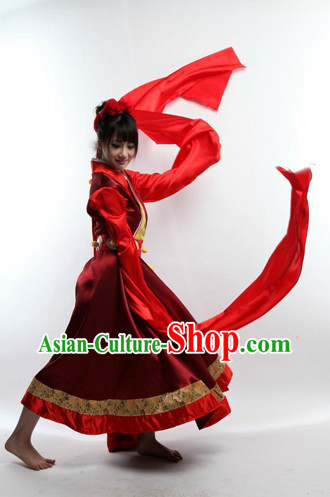 Long Sleeve Chinese Classic Dance Costumes for Women